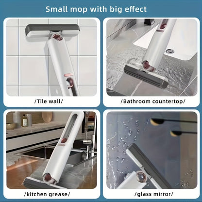 Portable Squeeze Cleaning Mop For Windows & Tables, Glass