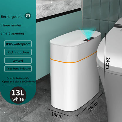 Smart Trash Can With Lid, Sense The Approach And Opens Automatically