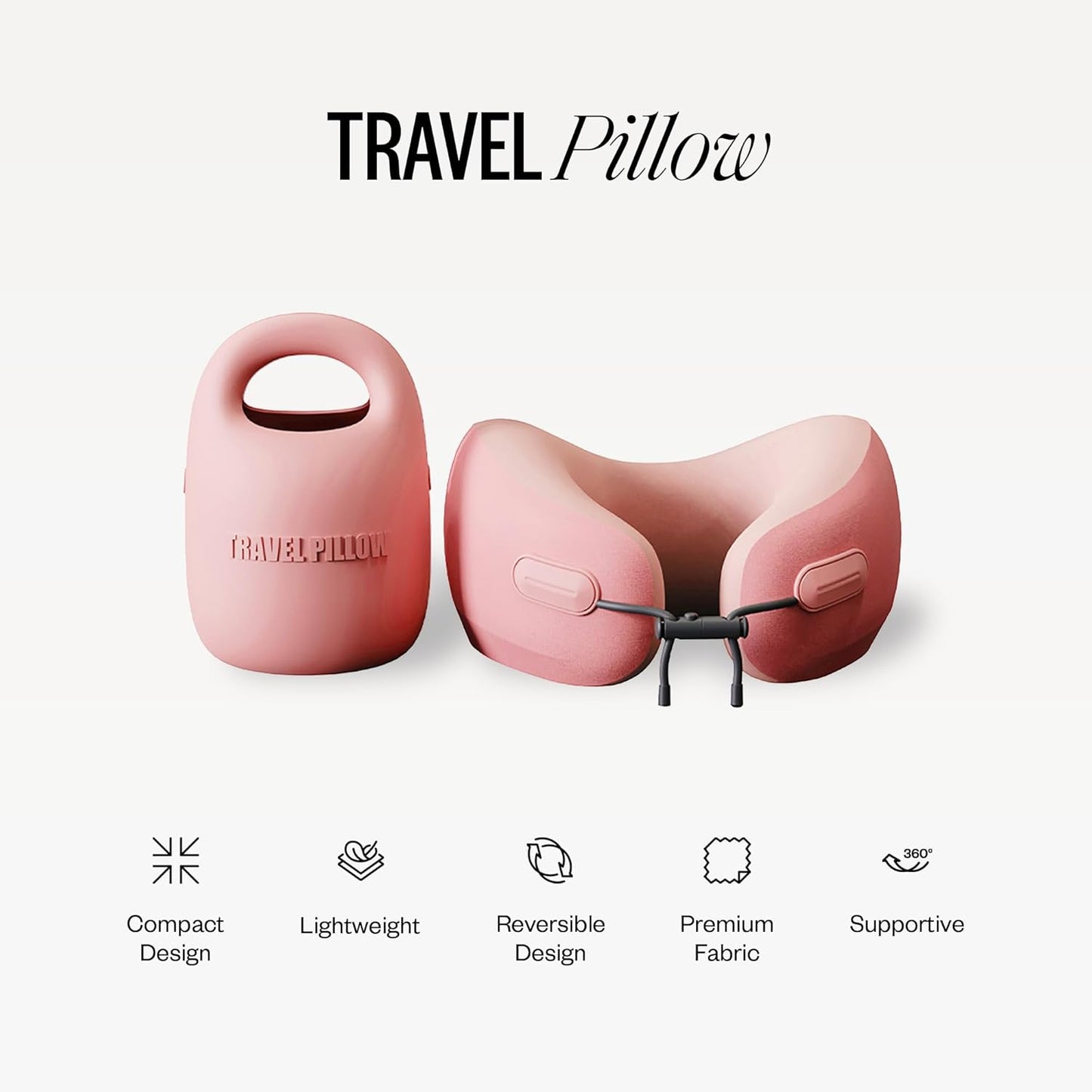 Travel and Aeroplane Neck Pillow, Supports Neck & Head- Soft, Lightweight, Washable, Easy-to-Carry