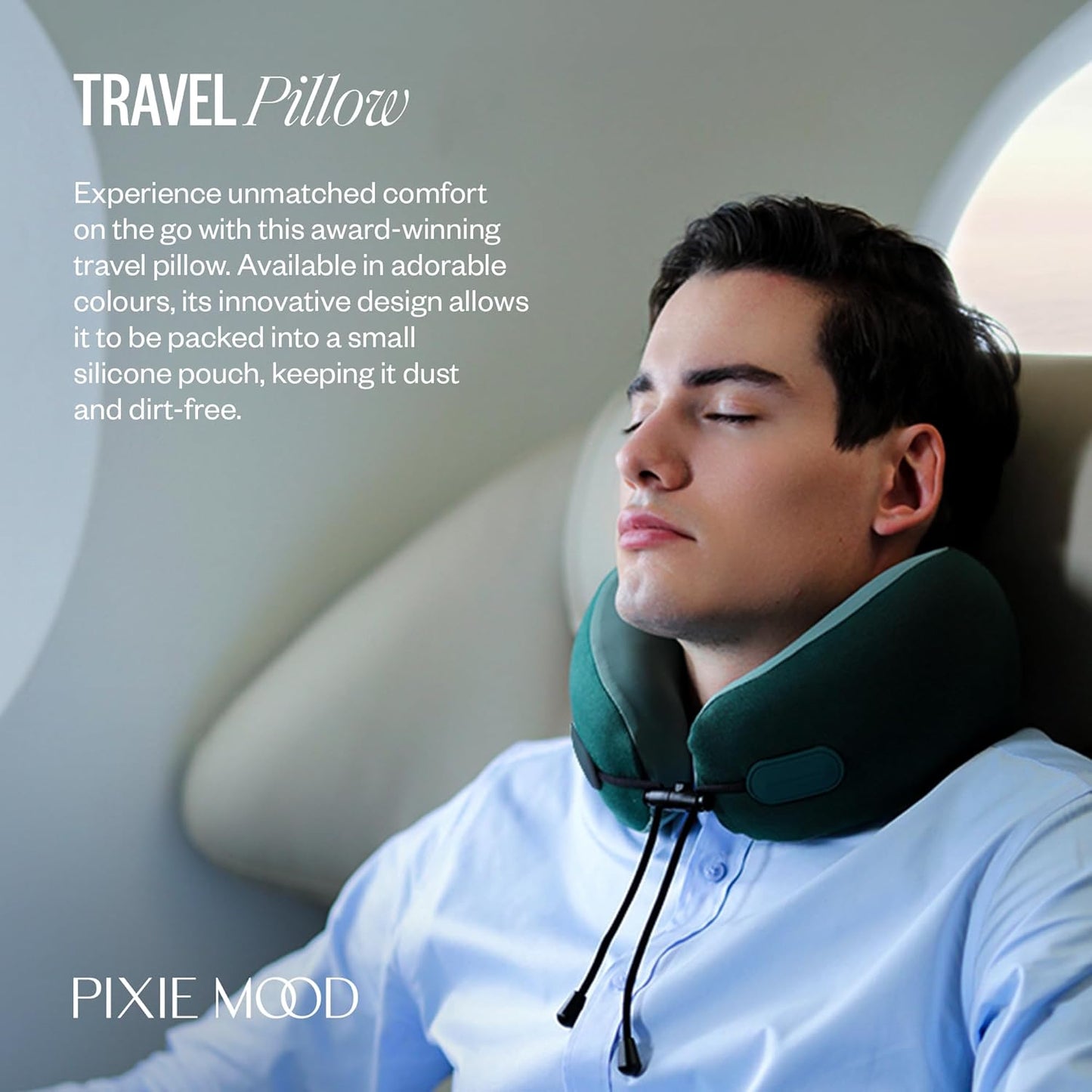 Travel and Aeroplane Neck Pillow, Supports Neck & Head- Soft, Lightweight, Washable, Easy-to-Carry