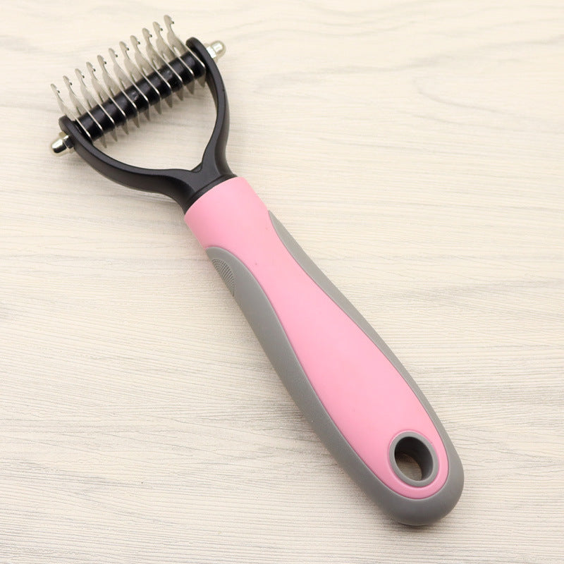 Pet Long-hair knot Comb, Double-sided Blade