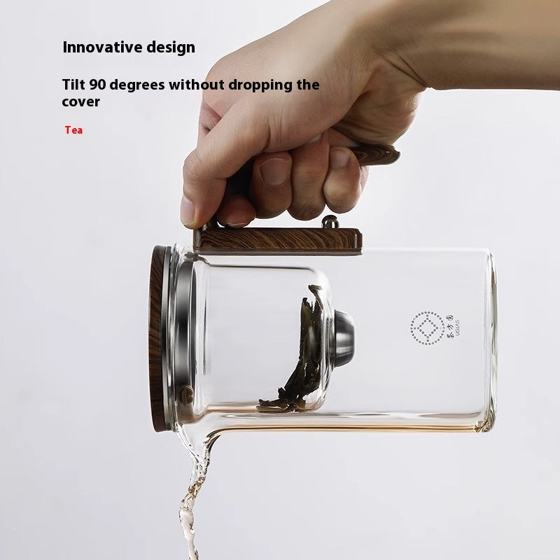 One Click Magnetic Glass Teapot