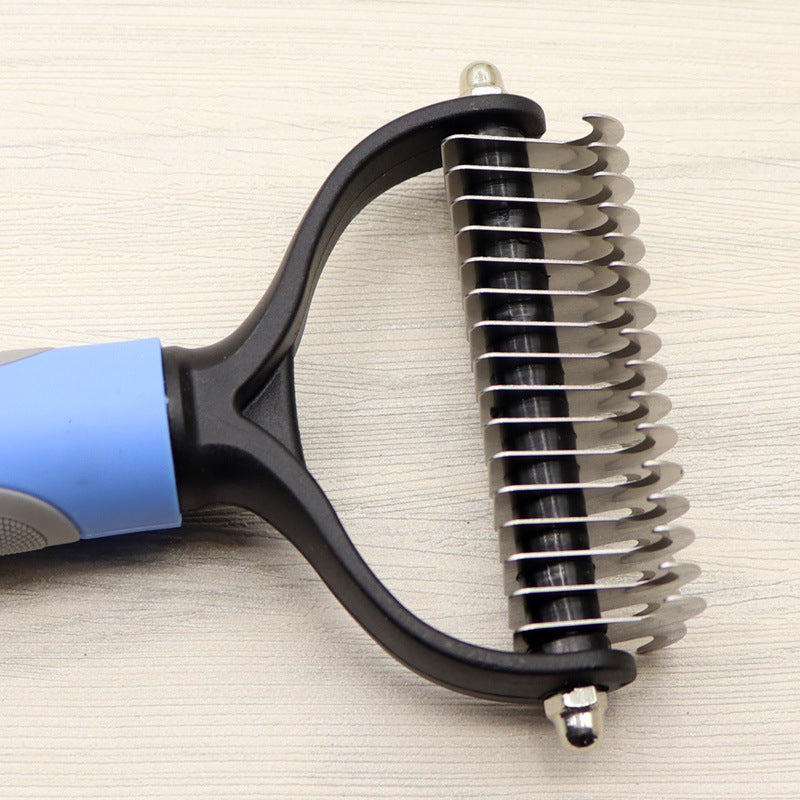 Pet Long-hair knot Comb, Double-sided Blade