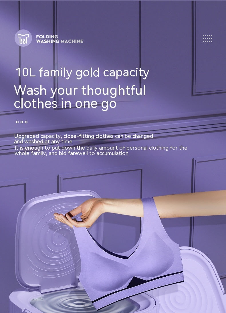 Plastic Folding Washing Machine, Best For Underwear & Pet Clothes