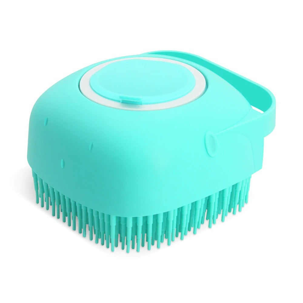 Pet Shampoo Massager, Soft Silicone Brushes