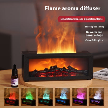 Flame Humidifier, Essential Oil Diffuser, 3D