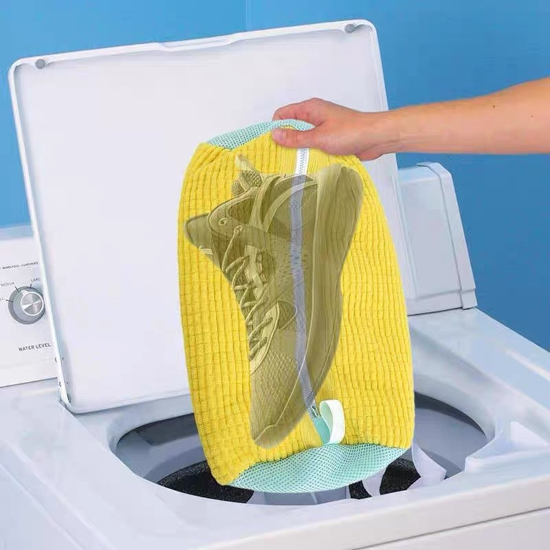 Shoe Wash Bag For Washing Machine, Reusable Zipper, Removes Dirt