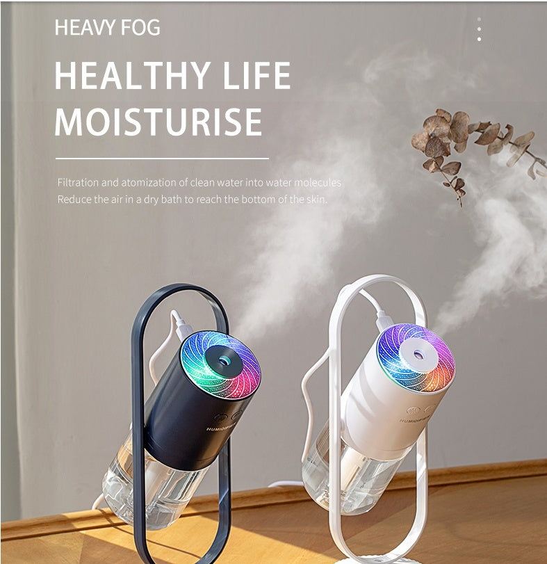 Air Humidifier For Home With Projection Night Lights, Ultrasonic Car Mist Maker, Air Purifier, USB