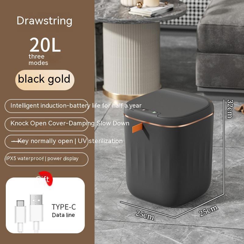 Smart Trash Can With Lid, Sense The Approach And Opens Automatically