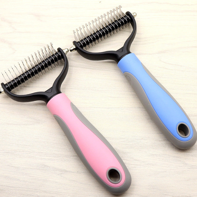 Pet Long-hair knot Comb, Double-sided Blade