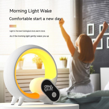 Q Light Analog & Digital Alarm Clock, Sunrise Wake-up