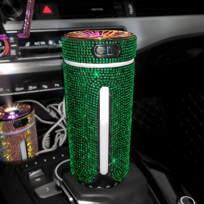 Luxury Diamond Car Humidifier With LED Lights