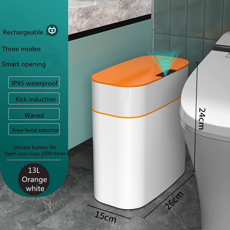 Smart Trash Can With Lid, Sense The Approach And Opens Automatically