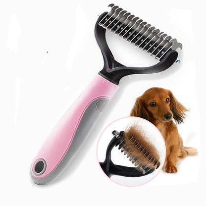 Pet Long-hair knot Comb, Double-sided Blade