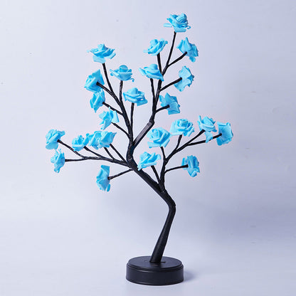 Table Lamp Flower Tree Rose Lamps, For Home Decor