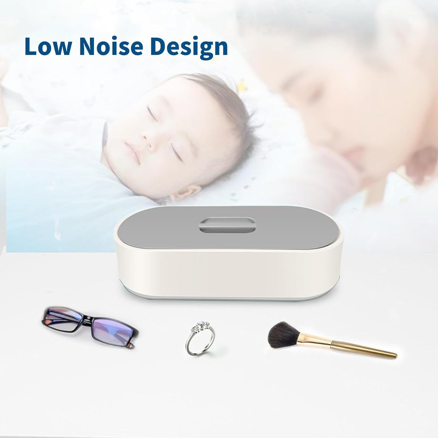 43kHz Ultrasonic Glasses & Eyeglass Cleaner, 440ML Capacity