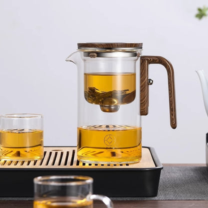 One Click Magnetic Glass Teapot