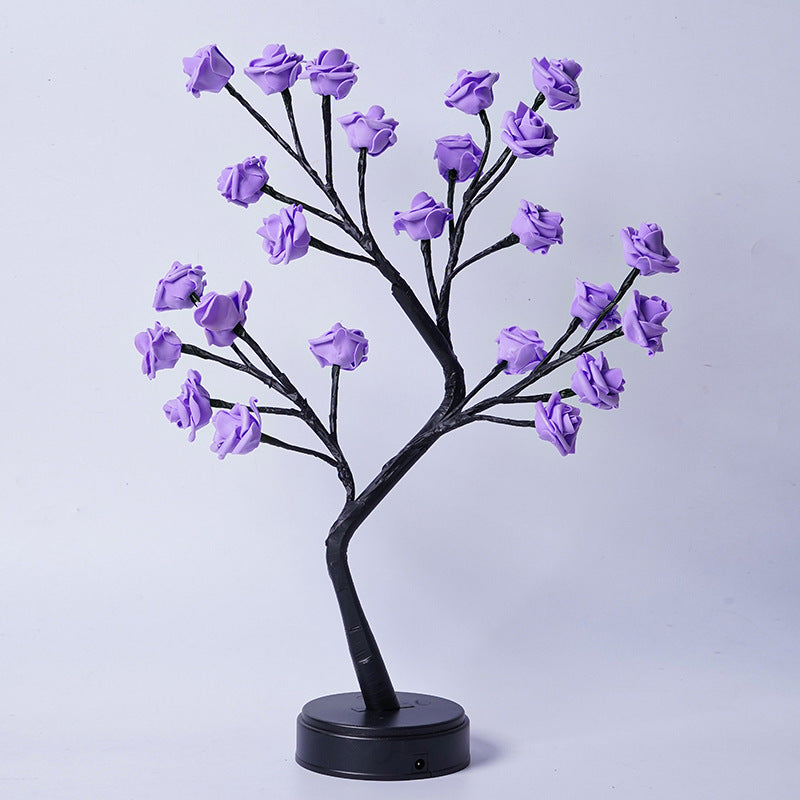 Table Lamp Flower Tree Rose Lamps, For Home Decor