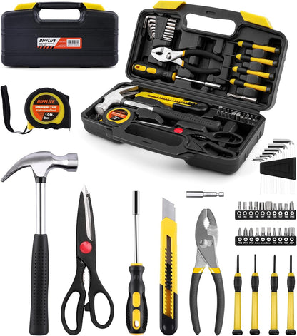 40-Piece Tool Set - General Household Hand Tool Kit with Plastic Toolbox Storage Case