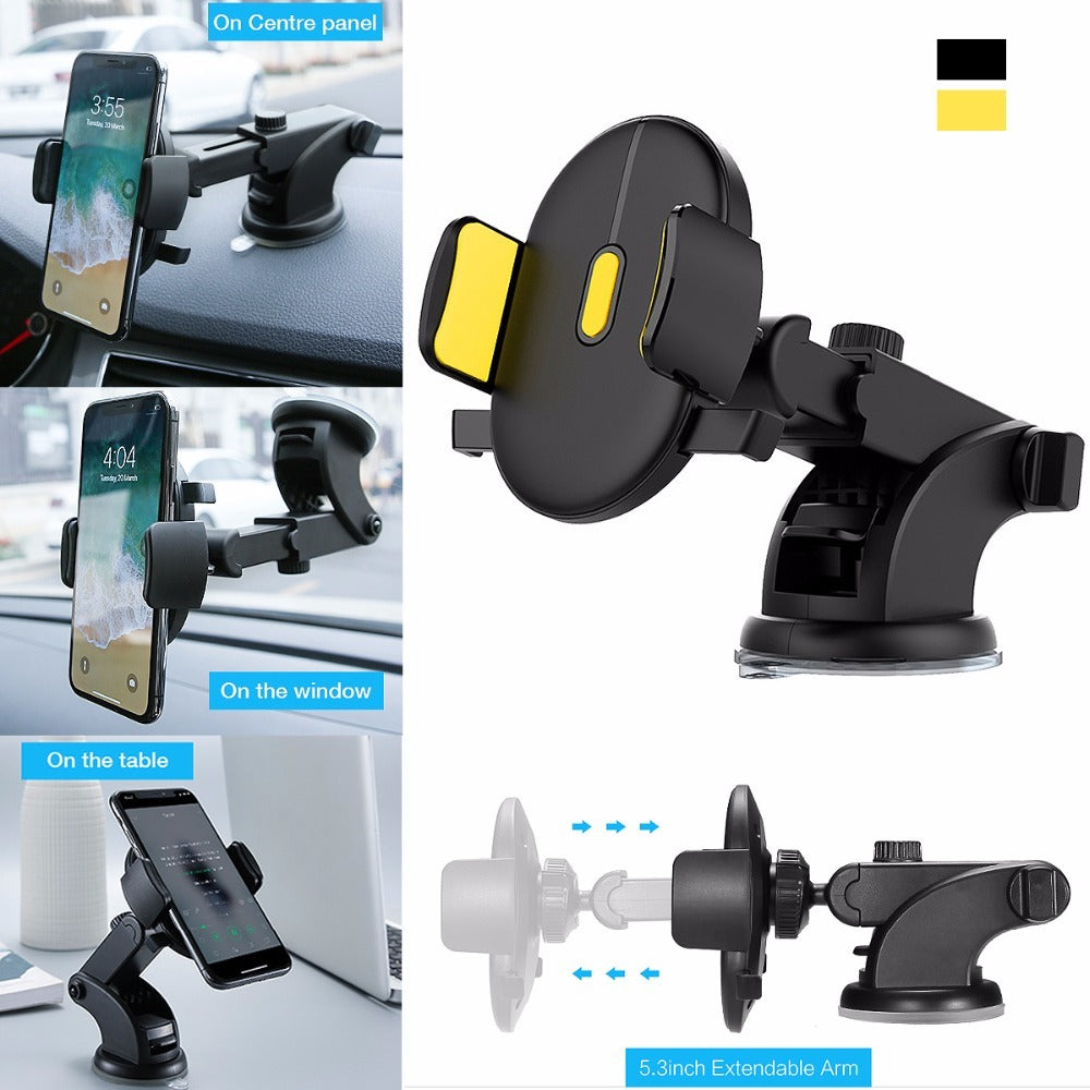 Car Phone Holder, Suction Cup Type