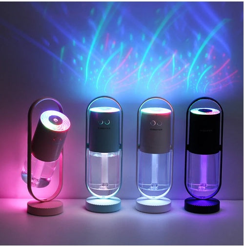 Air Humidifier For Home With Projection Night Lights, Ultrasonic Car Mist Maker, Air Purifier, USB