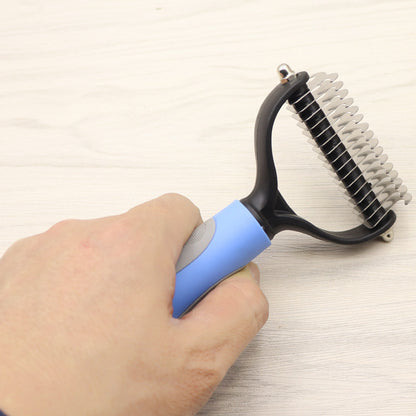 Pet Long-hair knot Comb, Double-sided Blade