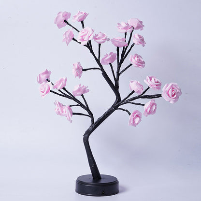 Table Lamp Flower Tree Rose Lamps, For Home Decor