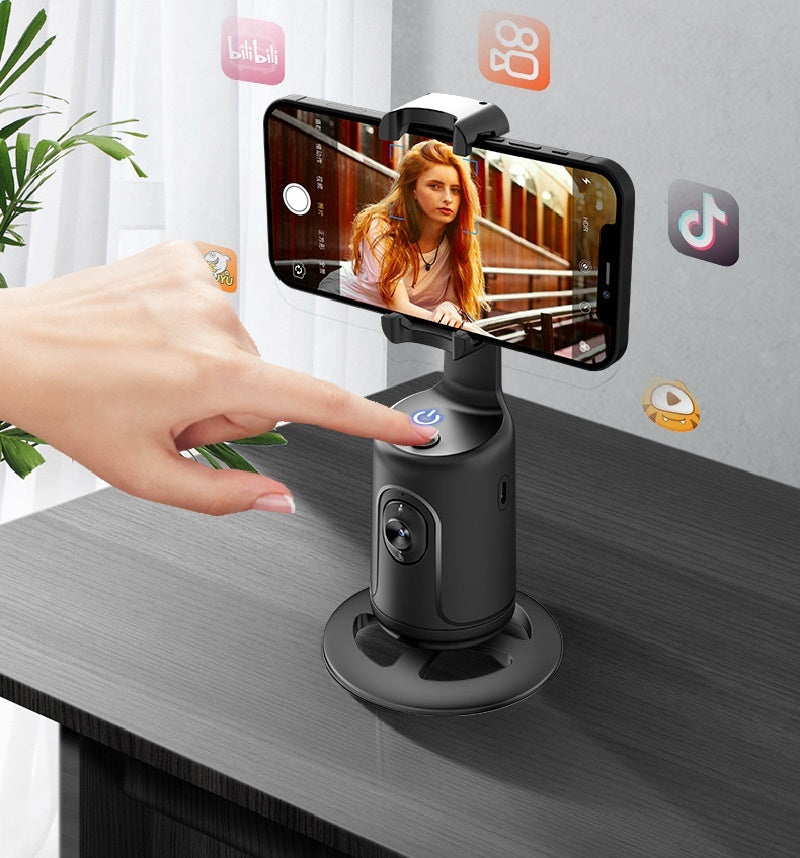 360 Auto Face Tracking AI Smartphone Holder For Videos & Live-Streams, Tripod