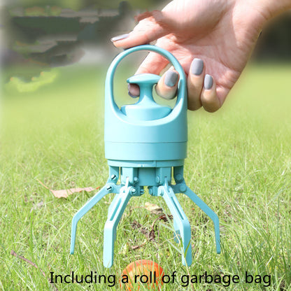 Dog Poop Scooper With Built-in Poop Bag Dispenser