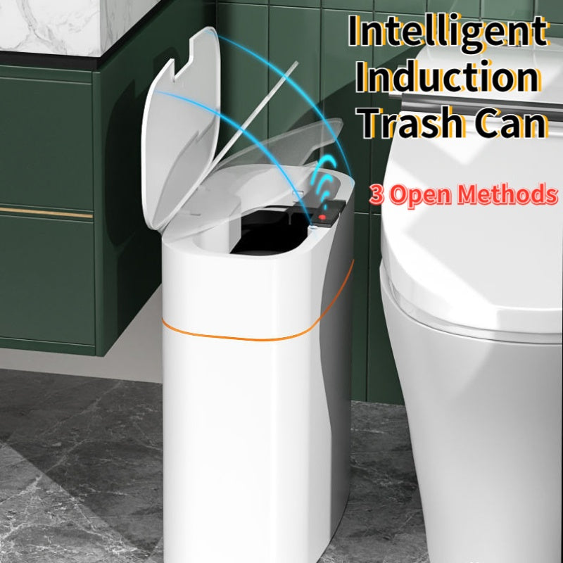 Smart Trash Can With Lid, Sense The Approach And Opens Automatically