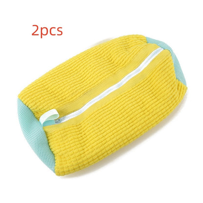 Shoe Wash Bag For Washing Machine, Reusable Zipper, Removes Dirt