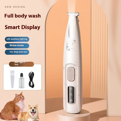 Pets Dog Paw Trimmer With LED Light Fully Waterproof