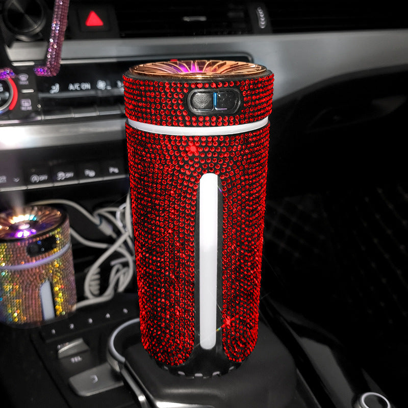 Luxury Diamond Car Humidifier With LED Lights