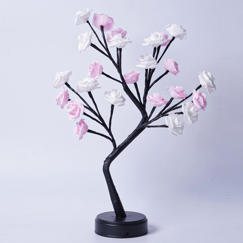 Table Lamp Flower Tree Rose Lamps, For Home Decor