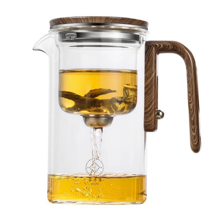 One Click Magnetic Glass Teapot