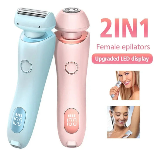 2 In 1 Hair Removal Trimmer For Women, USB Rechargeable