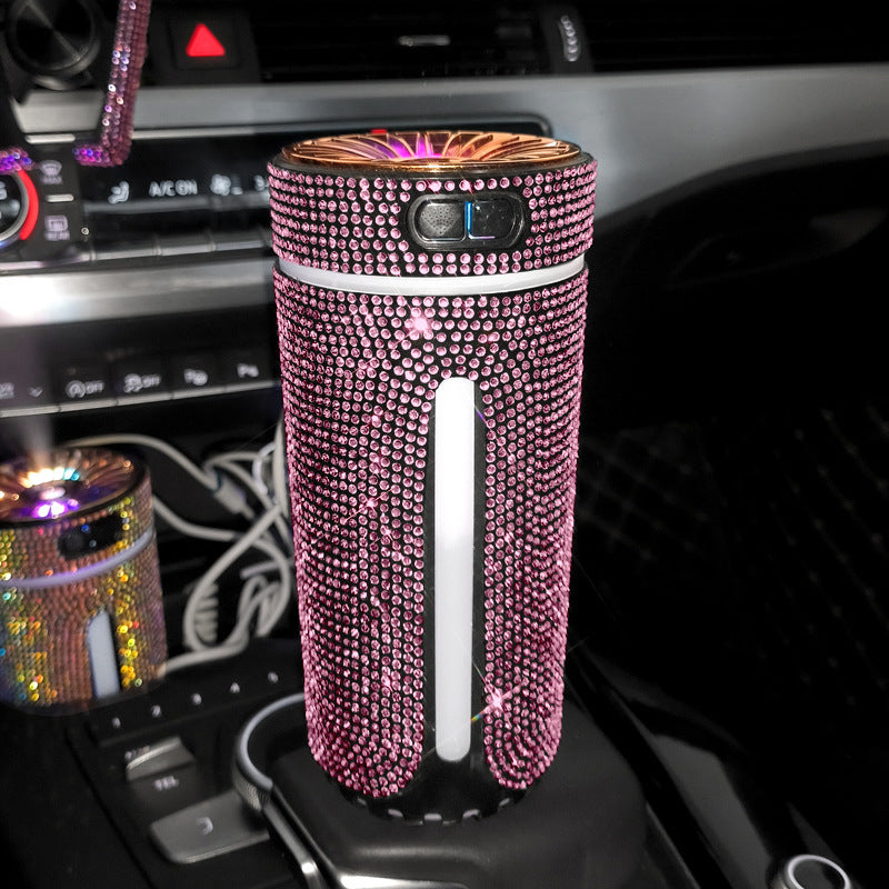 Luxury Diamond Car Humidifier With LED Lights