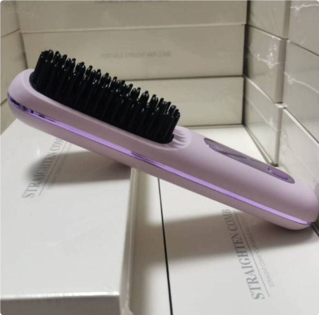 2 In 1 Wireless Hair Straightener Brush