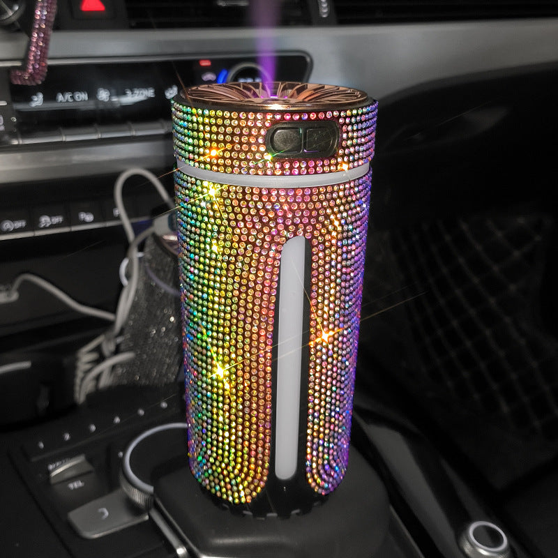 Luxury Diamond Car Humidifier With LED Lights