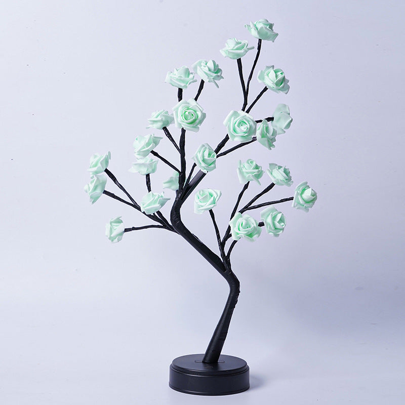 Table Lamp Flower Tree Rose Lamps, For Home Decor