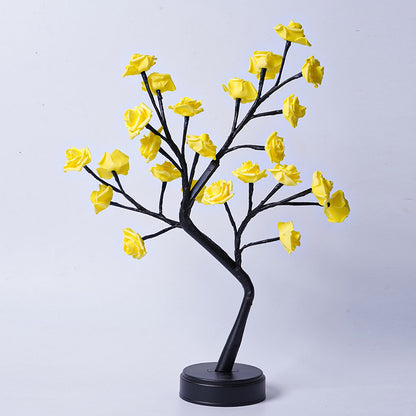 Table Lamp Flower Tree Rose Lamps, For Home Decor