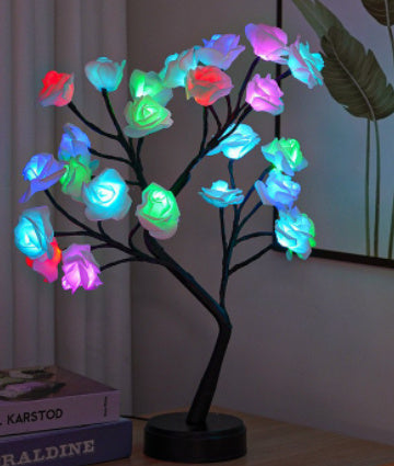 Table Lamp Flower Tree Rose Lamps, For Home Decor