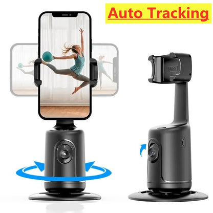 360 Auto Face Tracking AI Smartphone Holder For Videos & Live-Streams, Tripod