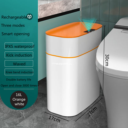 Smart Trash Can With Lid, Sense The Approach And Opens Automatically